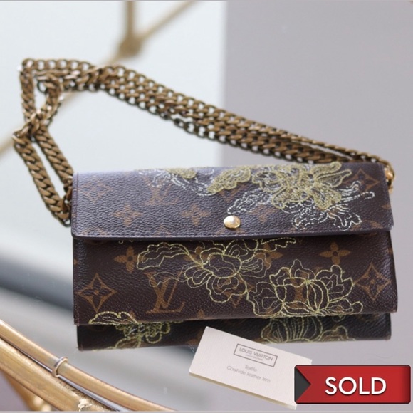 Louis Vuitton Handbags - Rare Authentic Vintage Louis Vuitton Lace Embroidered Wallet
